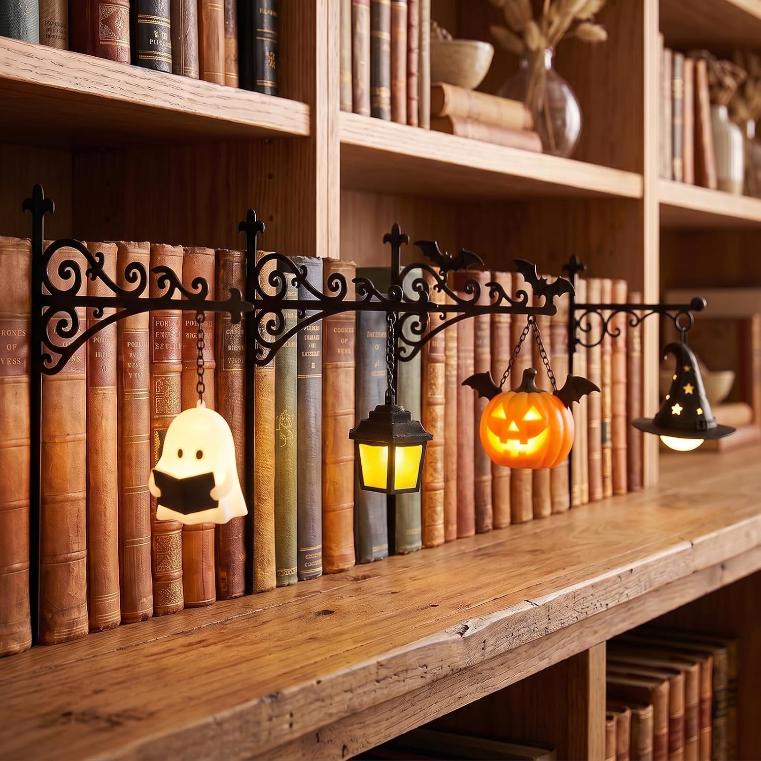 Lighting Decor Items - Library Lantern-Decorative Bookshelf Lighting Reading Nook