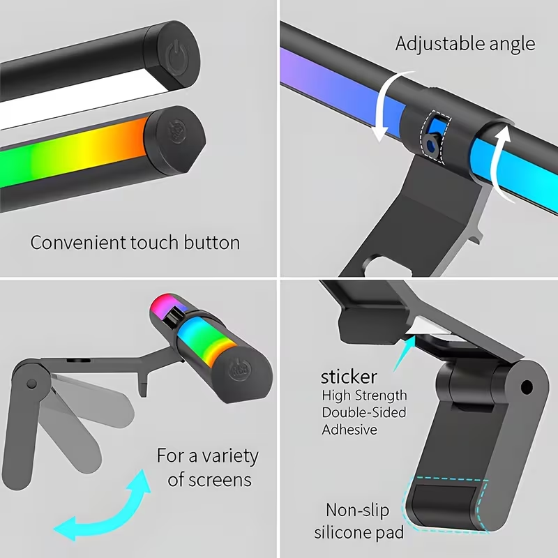 LED Monitor Light Bar With Rem - Touch Dimmer Lamp ulasan dan harga