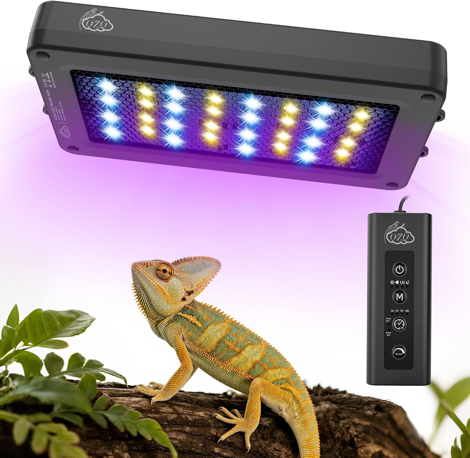 24W LED UVA UVB Reptile Lamp w - Gecko Lighting & Decor ulasan dan harga