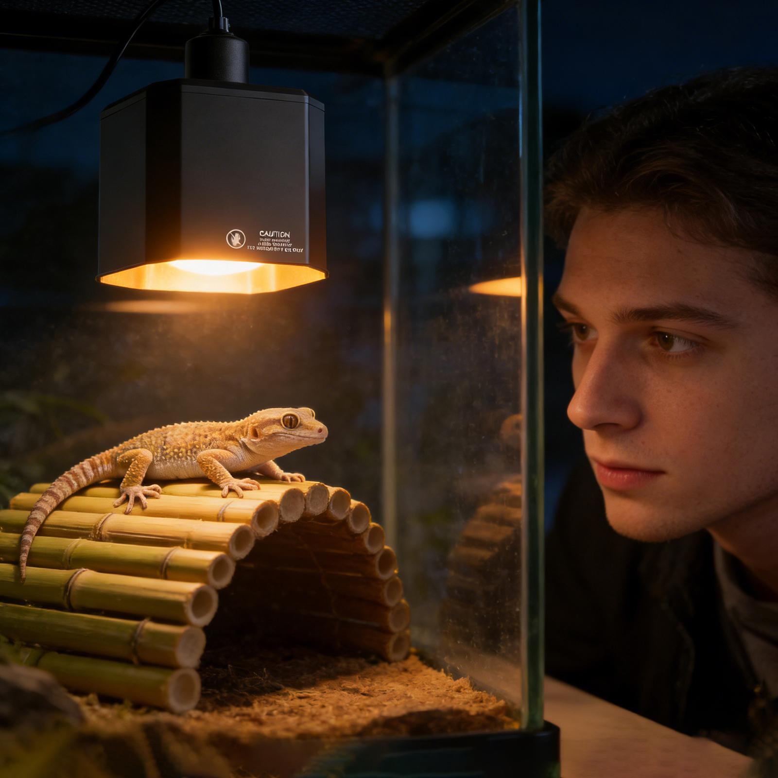 Reptile Heat Lamp Cover Reptil - Gecko Lighting & Decor ulasan dan harga