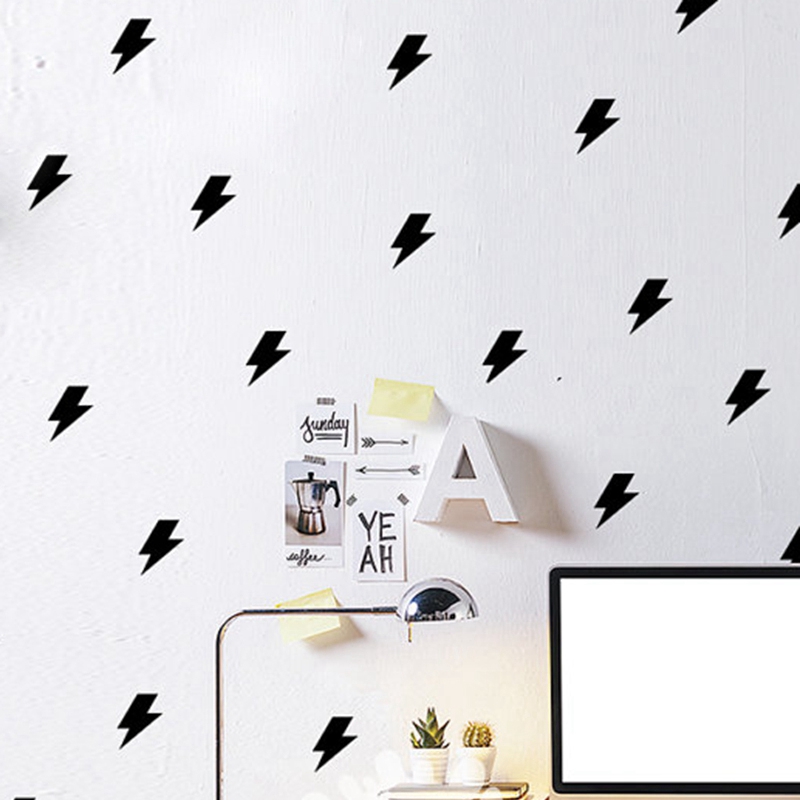 Tiny lightnings pattern wall d - Lighting Mcqueen Decor ulasan dan harga