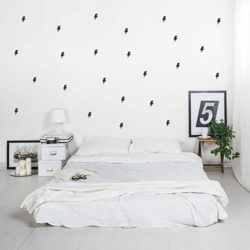 Tiny lightnings pattern wall d - Lighting Mcqueen Decor ulasan dan harga