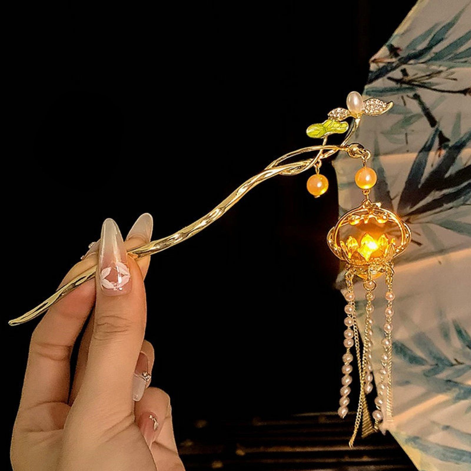 Luminous Flower Hairpin Exquis - Lighting Decor Items ulasan dan harga