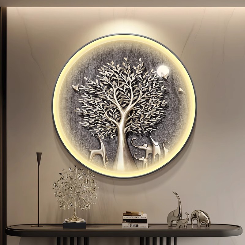 Elephant-themed circular porch - Elements Lighting Decor ulasan dan harga