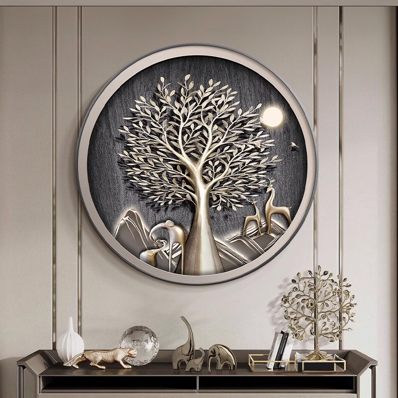Elephant-themed circular porch - Elements Lighting Decor ulasan dan harga