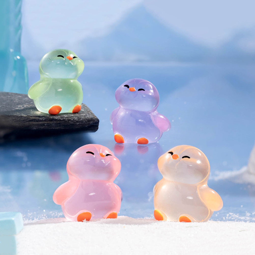 18Pcs Glowing Resin Penguins:  - Lighting Home Decor Ideas ulasan dan harga