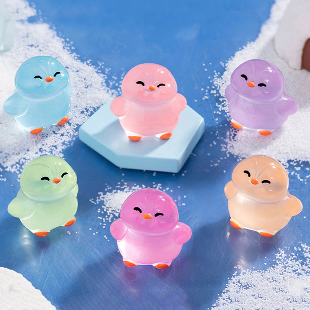 18Pcs Glowing Resin Penguins:  - Lighting Home Decor Ideas ulasan dan harga