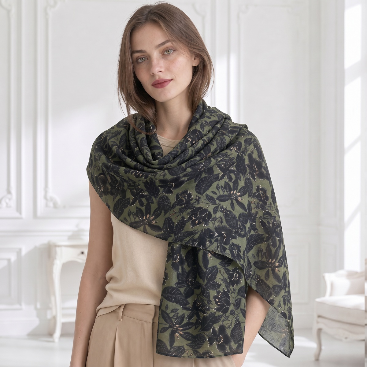 Scarf Luxury Cotton Muslim Hij - Lighting Decor Outdoor ulasan dan harga