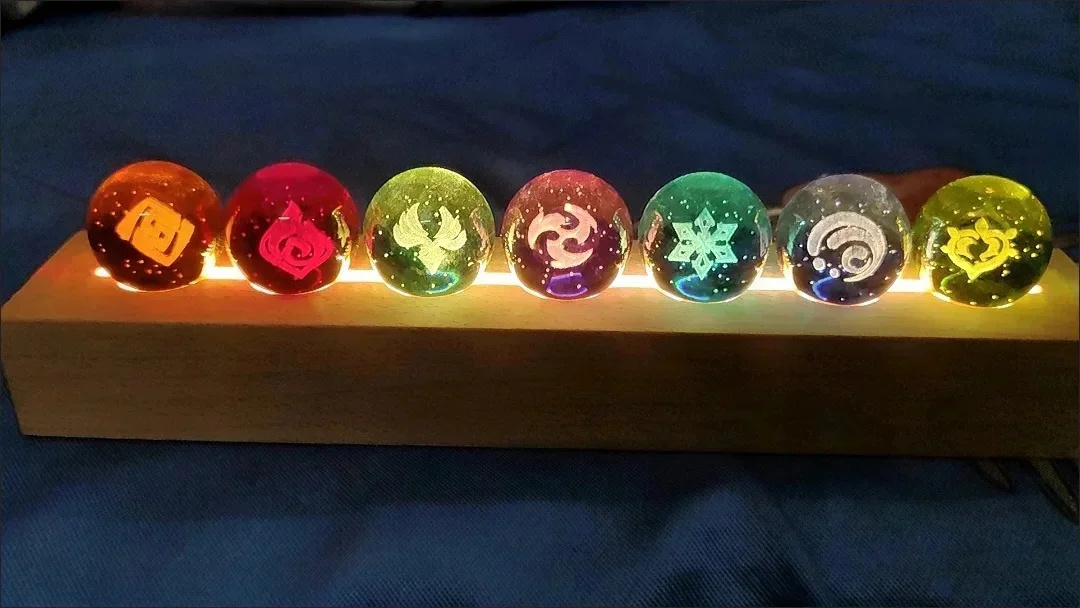 Game Crystal Ball Figure Night - Elements Lighting Decor ulasan dan harga