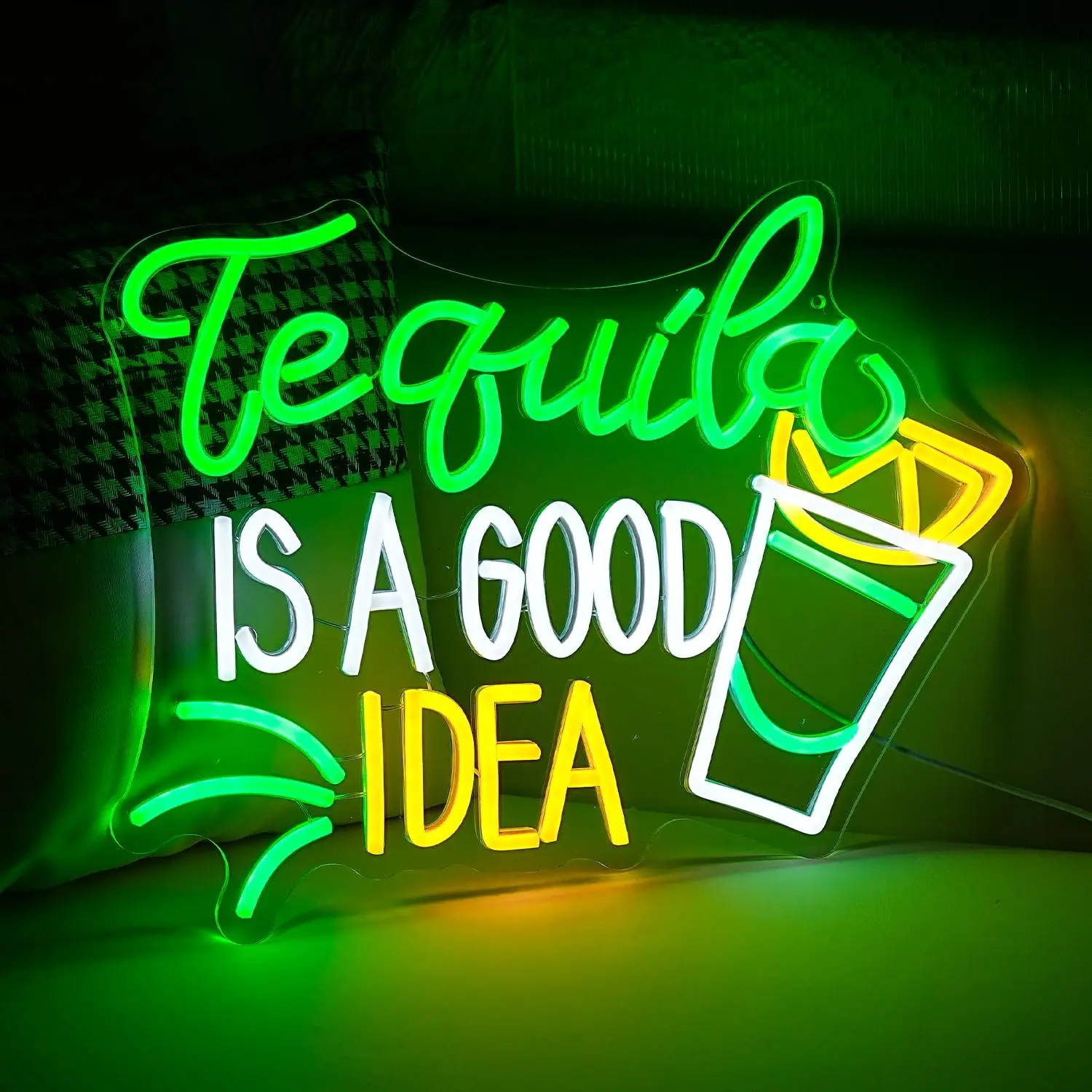 Tequila Is A Good Idea Neon Si - Lighting Home Decor Ideas ulasan dan harga