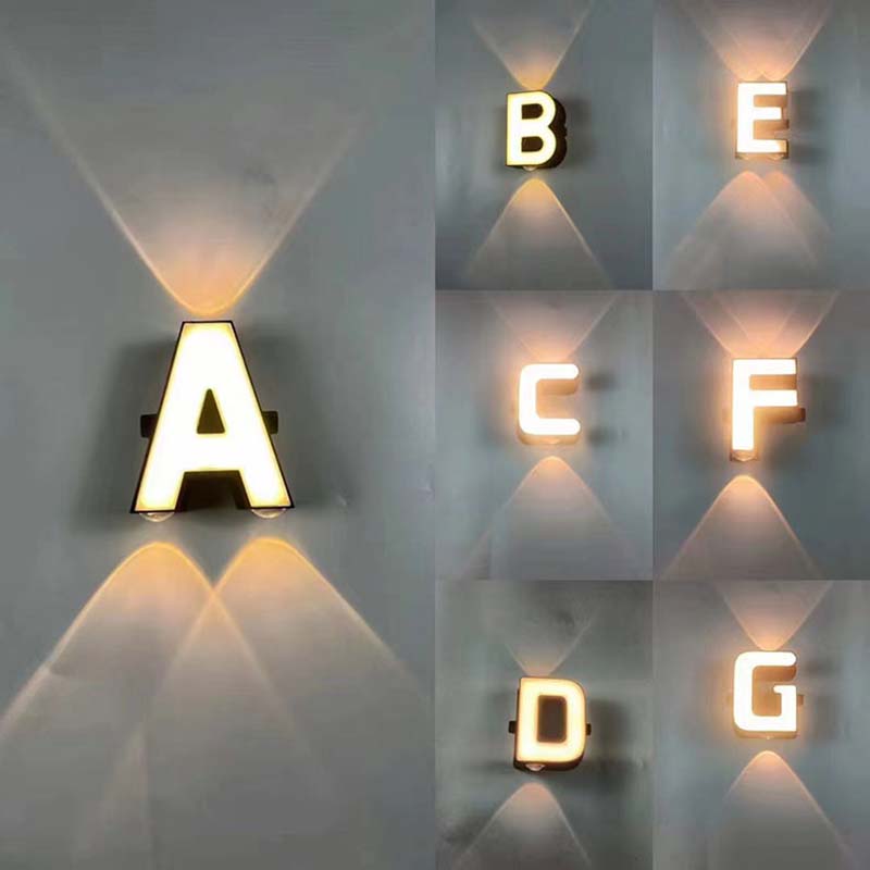 LED Letter Lights Sign 26 Alph - Lighting Decor Company ulasan dan harga