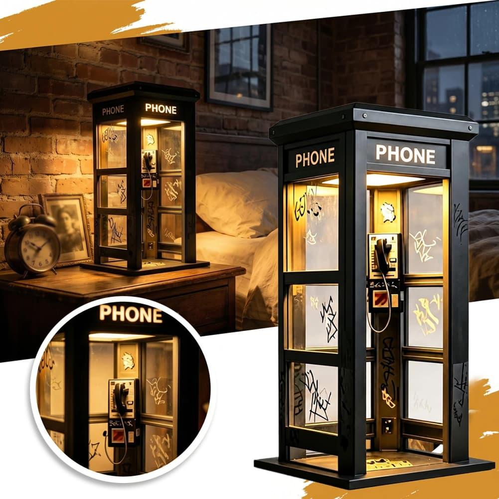 Retro Graffiti Phone Booth Tab - Lighting Decor For Bedroom ulasan dan harga