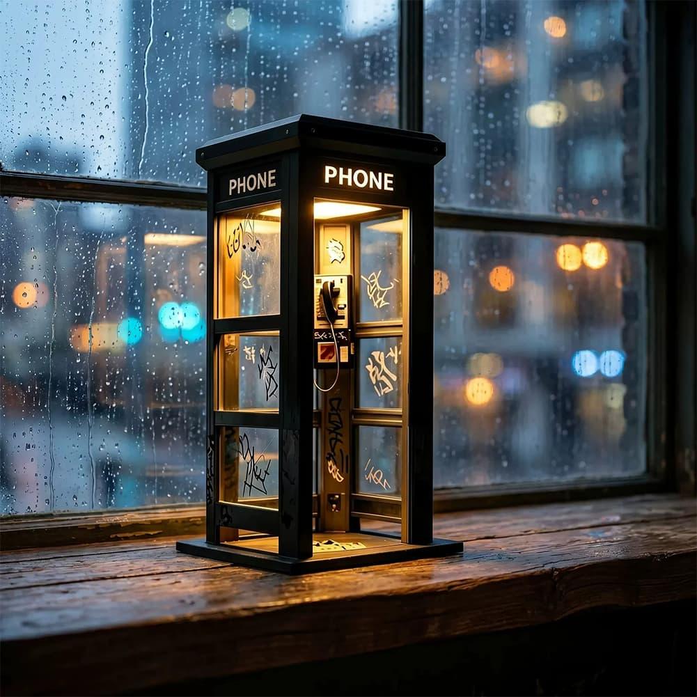 Retro Graffiti Phone Booth Tab - Lighting Decor For Bedroom ulasan dan harga