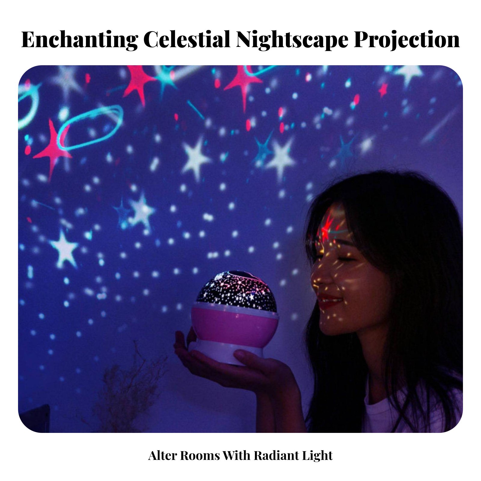 Galaxy Projection Device Celes - Lighting Decor For Bedroom ulasan dan harga