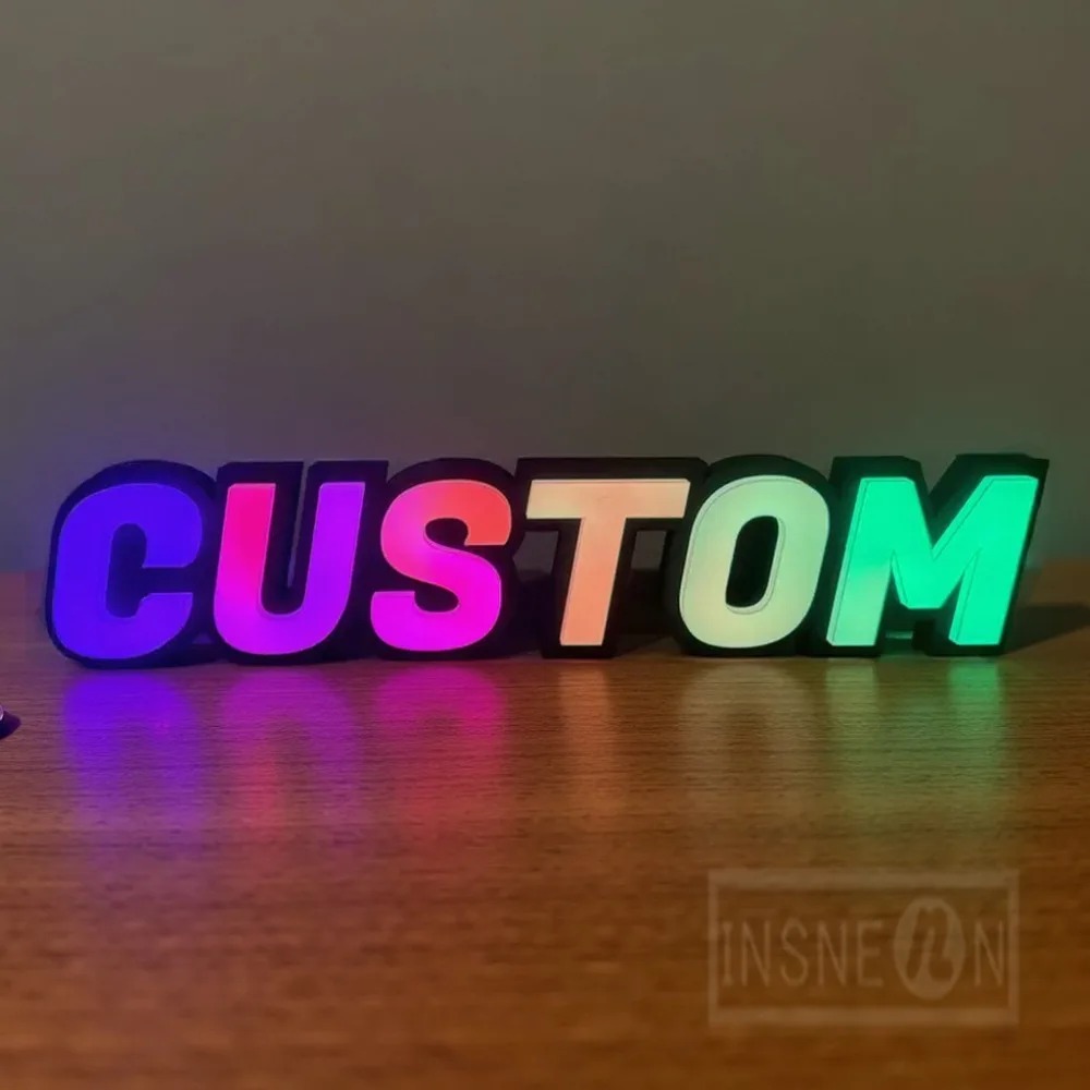 Custom RGB Metal LED Sign Wall - Lighting Decor Company ulasan dan harga