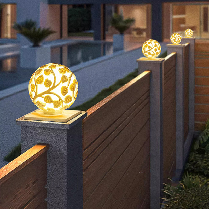 Outdoor column lights solar LE - Lighting Decor Outdoor ulasan dan harga