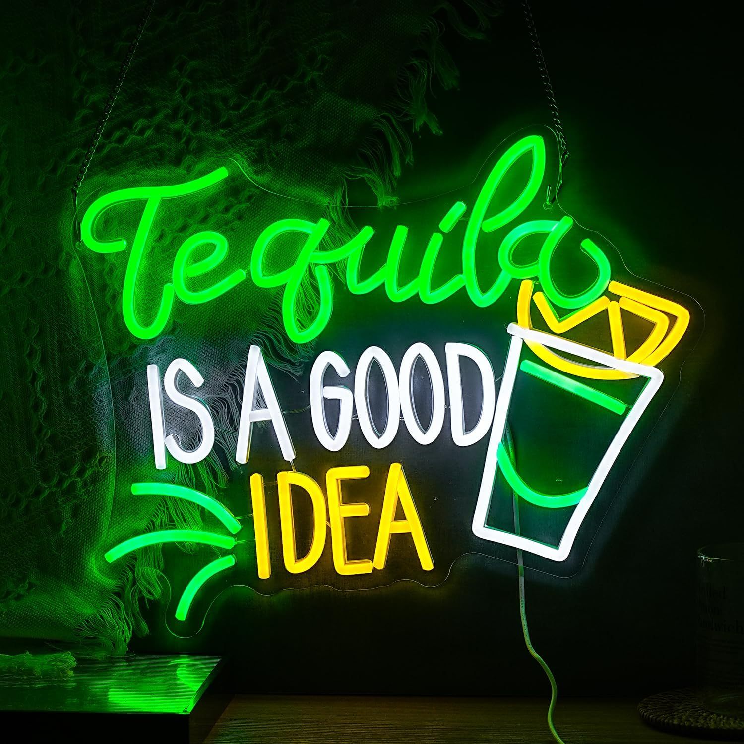Tequila Is A Good Idea Neon Si - Lighting Home Decor Ideas ulasan dan harga
