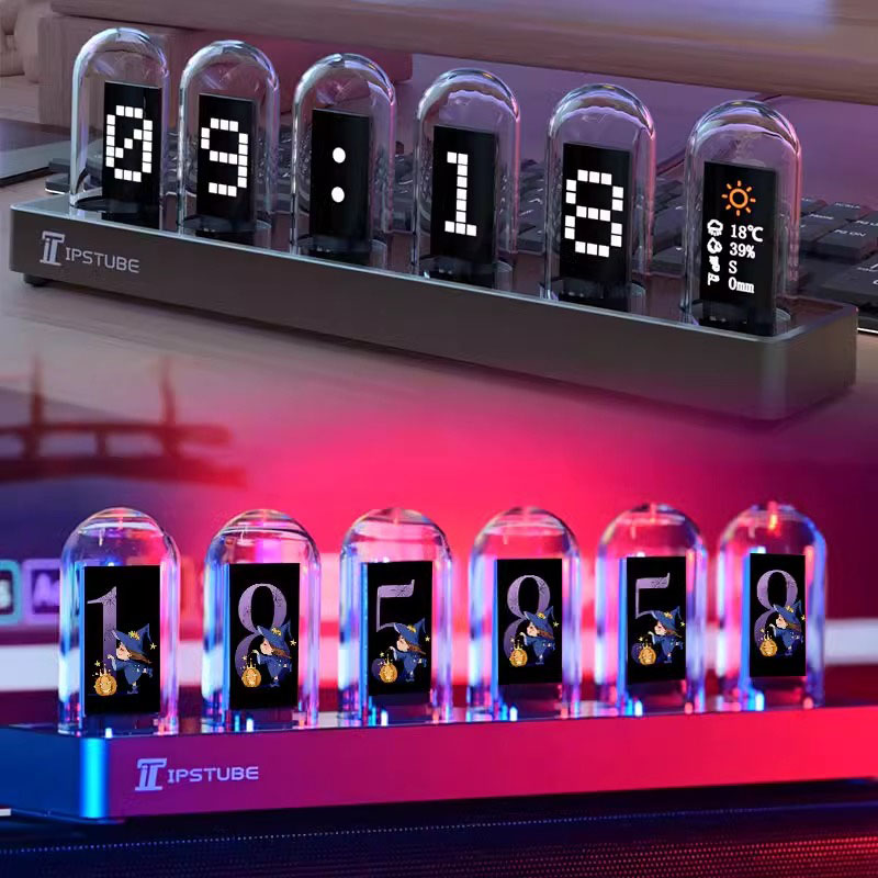 RGB Nixie Tube Clock LED Glows - Lighting Home Decor Ideas ulasan dan harga