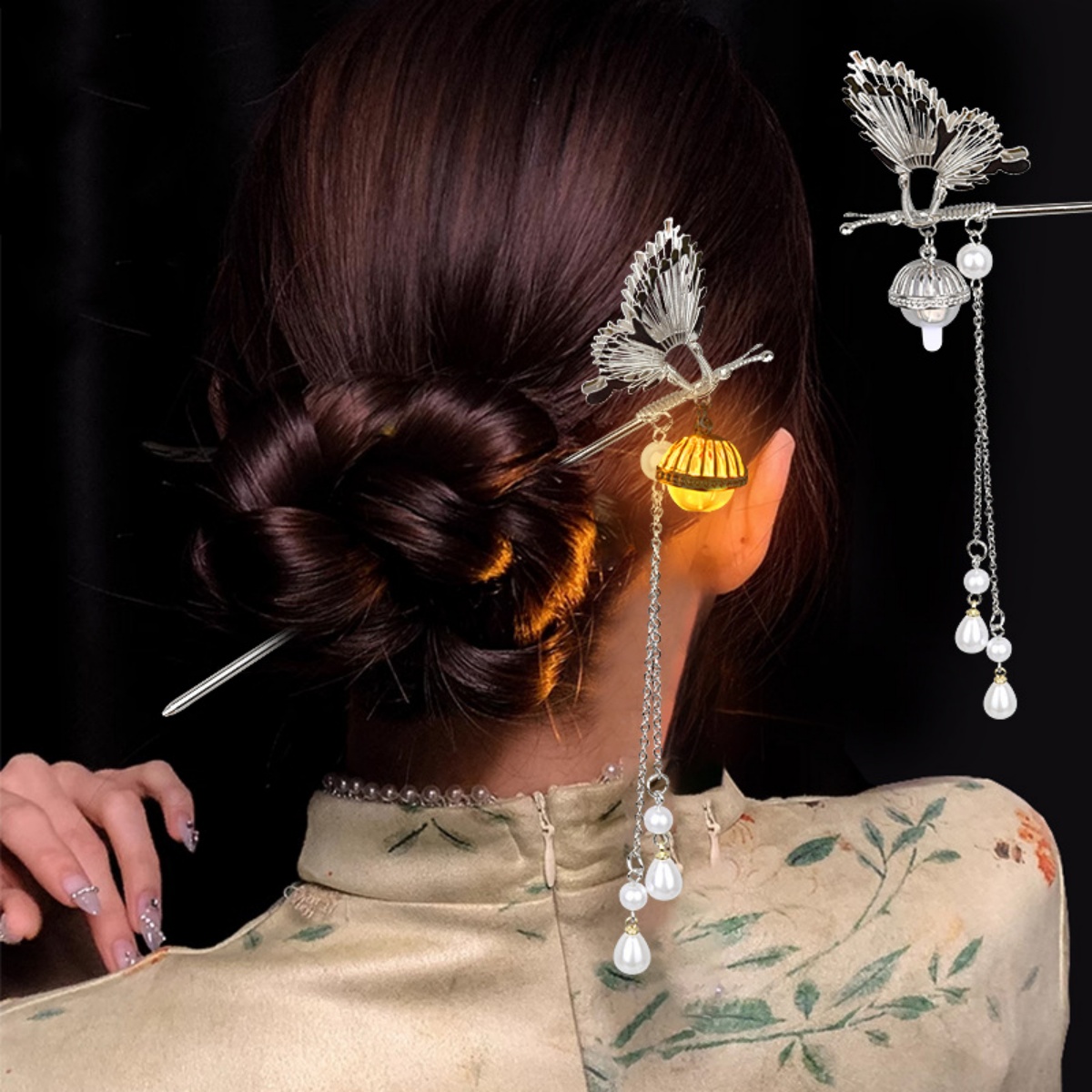 Luminous Flower Hairpin For Wo - Lighting Decor Items ulasan dan harga