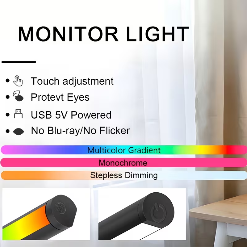 LED Computer Screen Hanging Li - Touch Dimmer Lamp ulasan dan harga