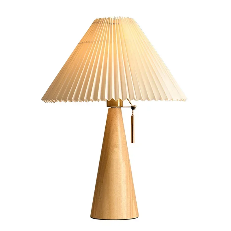Retro Pleated Table Lamp Nordi - Lighting Decor For Bedroom ulasan dan harga