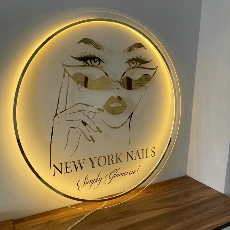 Custom Business Logo 3D Acryli - Lighting Decor Company ulasan dan harga
