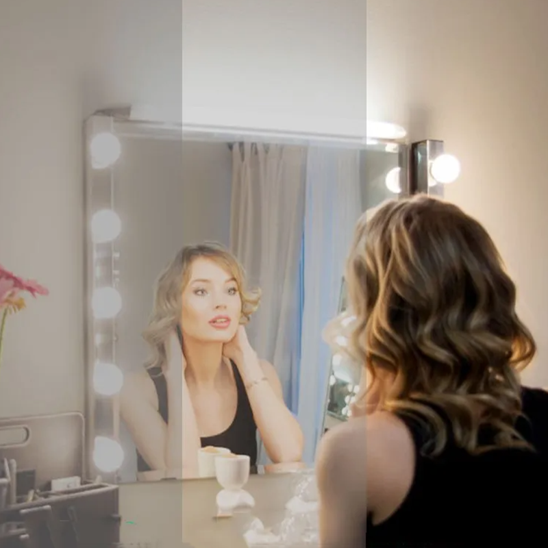 LED Mirror Makeup Mirror w/Lig - Touch Dimmer Lamp ulasan dan harga
