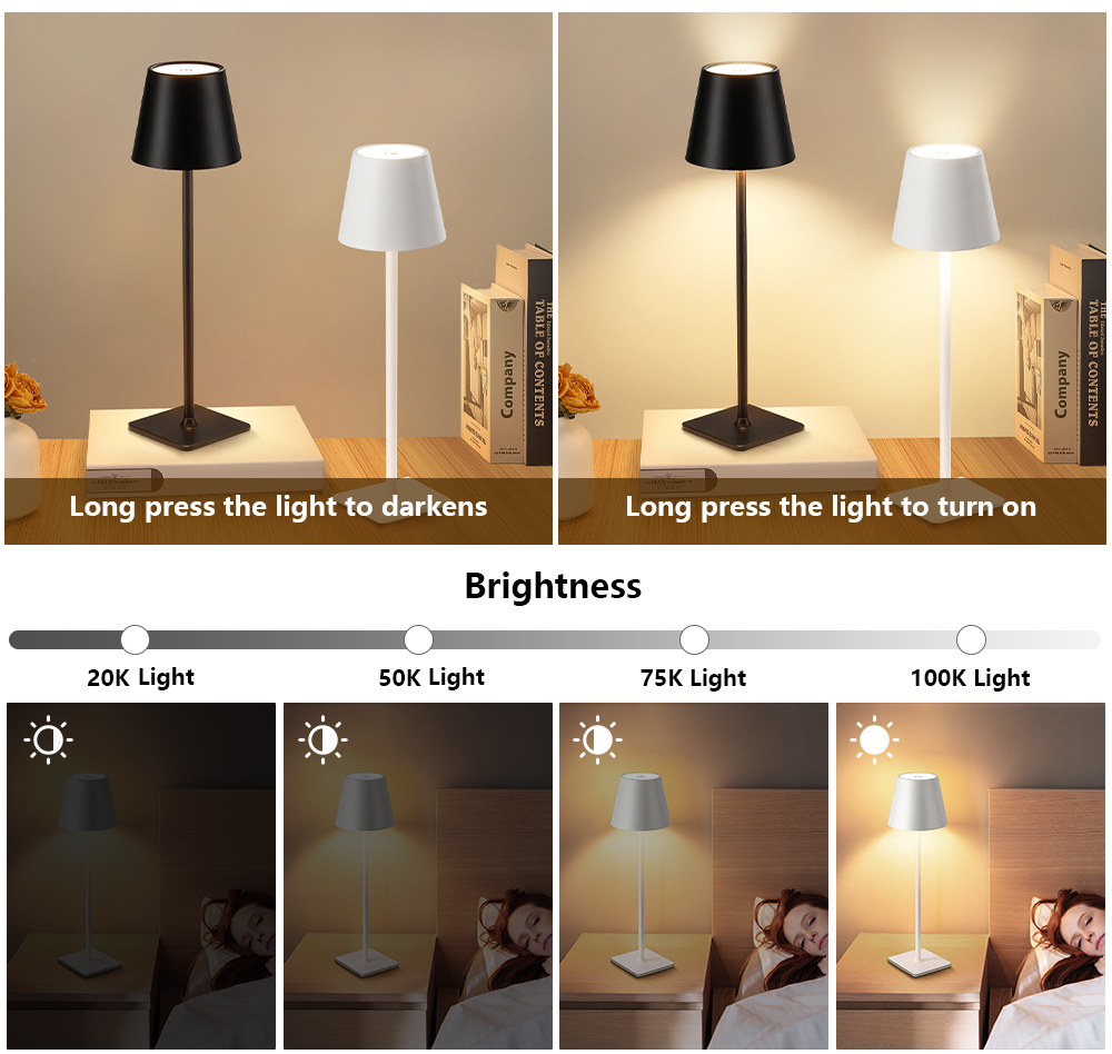 LED Rechargeable Desk Light Wi - Lighting Decor For Bedroom ulasan dan harga
